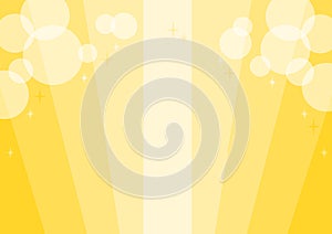 Yellow abstract illustration. Radial sparkling background. Glittering circular light.